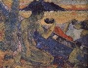 Paul Gauguin A single-plank bridge Spain oil painting artist